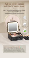 Estuche De Maquillaje Con Espejo LED Y 3 Ajustes De Color Estuche De Viaje Con Divisores Ajustables Tamaño Compacto Material PU - details 6
