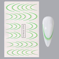 Set De 8 Pcs De Pegatinas De Uñas Gradient French Line Colores Estriados Diseños Ombre Para Decoración DIY Herramientas Guías De Estampado De Uñas - details 17
