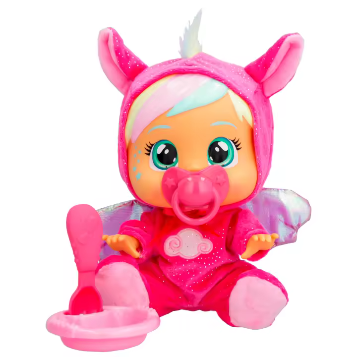 BEBÉS LLORONES Loving Care Fantasy Hannah | Muñeca bebé Que Llora lágrimas de Verdad con Pijama y 3 Accesorios - Juguete y Regalo para Niños y Niñas de 3 Años - 1