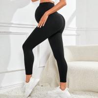 Leggings De Maternidad Con Soporte Para El Bello Algodón Tejido De Spandex Para Mujer Trousers De Cintura Alta Para Embarazadas Ropa De Embarazo Para Todas Las Estaciones - details 1