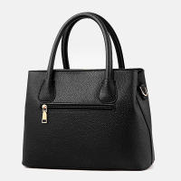 Bolso De Hombro Para Mujer Estilo Europeo Y Americano Con Patrón De Lichi Bordado Moda Bolso De Mano Diagonal Material PU Con Cierre De Cremallera - details 4