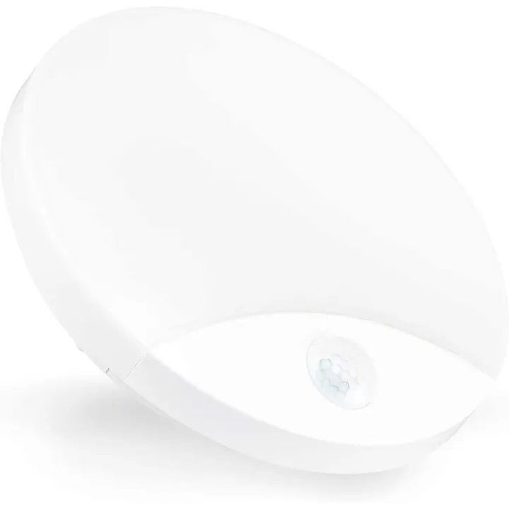 Led By Guli - Plafón LED con Sensor de Movimientos por Infrarrojos 10W IP44 900Lumen Blanco SMD2835 para Interiores y Exteriores - 1