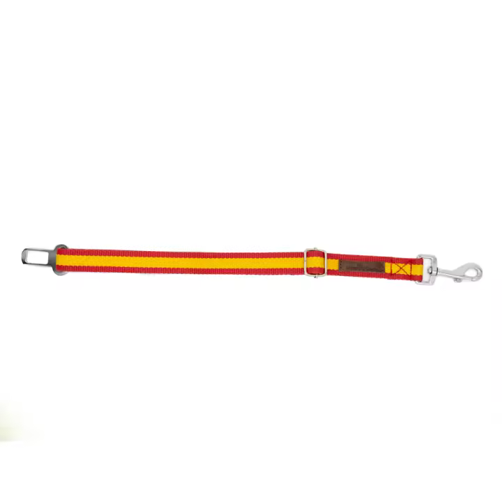 LADRAN GAUCHO - Cinturón de Seguridad para Coche ESPAÑA - Hecho a mano, Diseño Exclusivo, Seguro para tu Mascota y Ajustable (38-62 cm) - 1