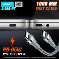 Nuevo Cable de Datos Carga Ultra Rápida 65W Tipo C a Tipo C Protección de Carga Inteligente Color Rojo Modelo S-022 - details 2
