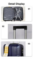 S7 STAR LG61377-LG61409 Maleta ABS Juego 3pcs de Viaje, Cabina Rígida de Moda con 4 Ruedas Giratorias 360º Extraíbles, Trolley Set Equipaje Resistente Color Puro 20+24+28in, Maleta Trolley Ligero Duradero - details 2