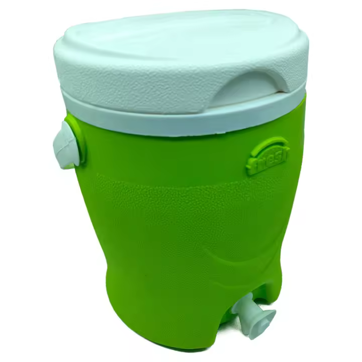 Tradineur - Nevera vertical con grifo para el almacenamiento de líquidos - Fabricado en PVC - Envase grande para el transporte o almacenamiento - 6 L - Color Aleatorio - 1