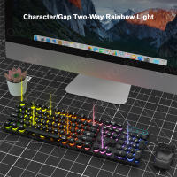 Teclado Mecánico De Juego 104 Teclas Con Iluminación RGB Ergonómico Para PC Laptop Oficina Conexión USB Cableado - details 8