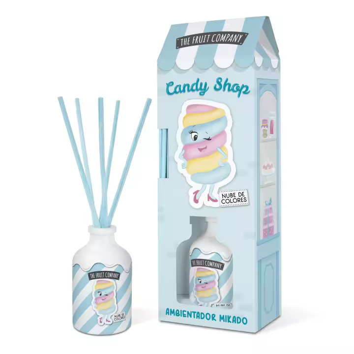 Ambientador Mikado Candy Edition 40ml: Nube de Colores - The Fruit Company - 1