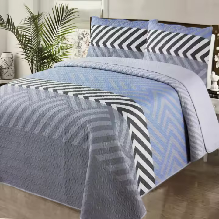 Vivid Torral - Colcha Bouti Verano Angers Estampada Reversible + Fundas De Cojines* Poliéster, Fresquita, Transpirable, Diseño, Primavera, Verano - 1