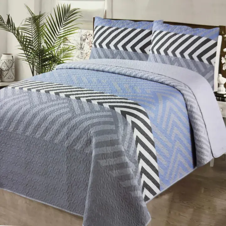Vivid Torral - Colcha Bouti Verano Angers Estampada Reversible + Fundas De Cojines* Poliéster, Fresquita, Transpirable, Diseño, Primavera, Verano - 1