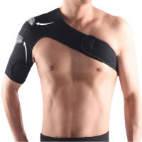 SPOSAFE Soporte De Hombro Ajustable Para Gimnasio Deporte Cuidado Solapa De Espalda Protector De Malla Negra Para Hombres Y Mujeres - details 1