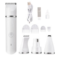 Cortador De Pelo Eléctrico Multifuncional Para Perros 4-en-1 Afeitadora De Mascotas Silenciosa Recargable Herramientas De Peluquería Para Animales - details 0