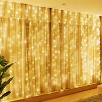 Guirnalda De Luces LED Para Ventanas 6x3M/3x3m Con Control Remoto Y Alimentación USB Decoración Navideña Para Hogar Y Jardín - details 8