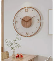 Reloj de pared Moderno, Reloj de pared Creative de Madera Grande de 12 pulgadas para dormitorio, Reloj de pared Silencioso sin TicTac a cateria, reloj de pared Redondo simple Decoración Para Sala de estar Oficina (Madeira) - details 3