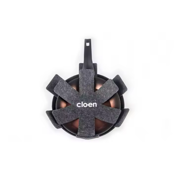 Protectores de Sartenes y ollas. Set de 3 Piezas Antideslizantes. Ideal para Evitar Ralladuras y alarga la Vida de Sus Sartenes. Apto para Todo Tipo de ollas y sartenes. Cloen. - 1