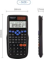 Calculadora científica 240 Funciones Pantalla de 2 líneas con Cubierta Deslizante para Escuela Secundaria (OS 82MS Pro) - details 2