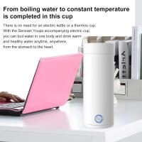 Hervidor de viaje portátil, hervidor de viaje eléctrico pequeño de 400 ml, taza calefactora eléctrica 3 en 1, taza calefactora - details 4