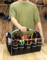 Bolsa De Herramientas Eléctrica De 16 Pulgadas Gran Capacidad Para Carpintero Organizador De Almacenamiento Suave Con Abertura Superior - details 0