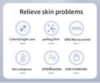 Herramienta De Masaje Facial Y Cuello Para El Hogar Tríptico Modos Instrumneto De Belleza Portátil Cuidado De La Piel Con Modo Calentamiento - details 1