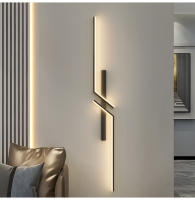 Lámpara De Pared LED Minimalista Moderna En Blanco Y Negro Para Decoración Interior Iluminación Dual Para Sala De Estar Y Dormitorio - details 1