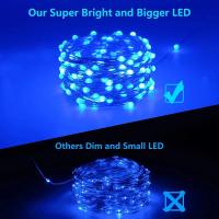 Luces De Hilo De Fairy Solar Exterior 32M Con 300/200/100/50 LEDS En Cobre Y Plata Resistente Al Agua 8 Modos Para Navidad Boda - details 5