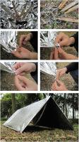 Manta Térmica De Supervivencia Y Emergencia Para Camping Y Senderismo 210x130cm Perfecta Para Maratones Y Actividades Al Aire Libre - details 7