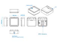 Sensor De Temperatura Y Humedad WiFi Tuya Con Iluminación Inteligente Compatible Con Alexa Y Google Assistant Para El Hogar - details 3