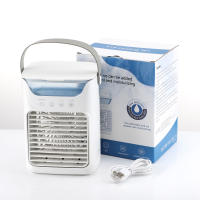 Aire acondicionado portátil, mini enfriador de aire de 700 ml con temporizador, 3 velocidades, 2 modos de pulverización, luz LED, enfriador evaporativo para oficina - details 12