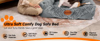 Nobleza - Cama Perros Cama para Perro Lavable con Fondo Antideslizante Cama para Mascotas de Felpa Suave y Mullida - details 1