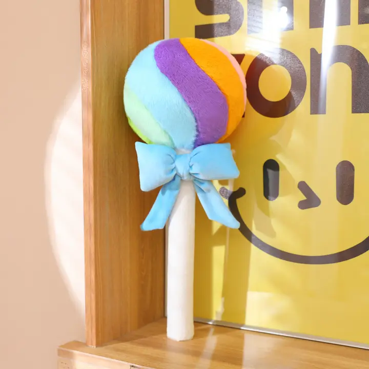 Muñeca De Dulce Creativa De Peluche Para Niñas Cojín De Sofá Para Dormitorio Regalo De Cumpleaños Juguete De Lollipop Colorido Suave - 1