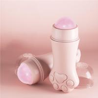 Rodillo de absorción de aceite de piedra rosa de pata de gato Bola de control de aceite refrescante Removedor de aceite facial Bola de masaje de cristal en polvo de piedra rosa - details 3