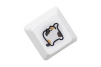 Keycap De Gato Calico Lindo Para Teclado Mecánico De Juego Con Estilo Meme Color Naranja Blanco Negro Subido Por Dye Compatible Con Stems MX - details 14