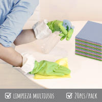 1 Unidades ECONÓMICO BAYETAS (Regalos, no se envían si se compran por separado), Paños Multiuso 40x36cm, Suaves, Absorbentes Y Resistentes A La Rotura. Indicadas Para Hogar, Cocina - details 3