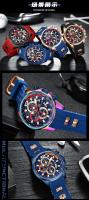Reloj De Deporte Para Hombre MINI FOCUS Reloj De Cuarzo Impermeable Con Pantalla Grande Y Luminoso Correa De Silicona Resistente Al Choque Y Con Calendario - details 19