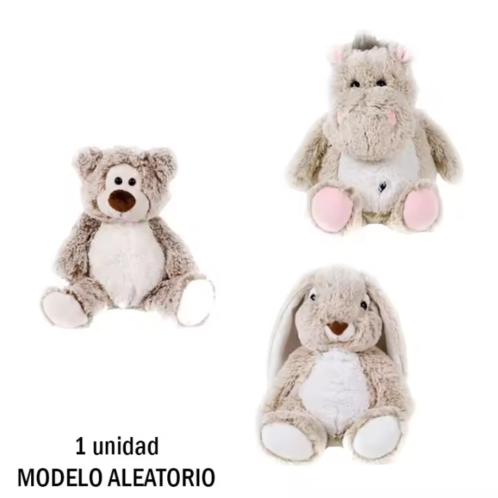 Peluches de animales con cuerpo suave de 25 cm en modelos surtidos - 1