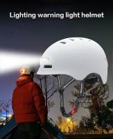 Christmas Bike Cycling Helmet Motorcycle Helmet With Illuminated Warning Light For Adult Kids - details 3
