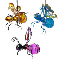 Lámpara De Insectos Voladores Solar Colgante Estatua De Metal Para Jardín Fuente De Luz Exterior Adorno Para Porche Y Jardín - details 7