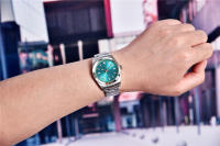 Reloj De Pulsera Mecánico Para Hombre PAGANI DESIGN Lujo Esmeralda Verde Cristal De Esmeralda Automático NH35A Acero Inoxidable Deportivo Resistente Al Agua Luz Oscurecida - details 7