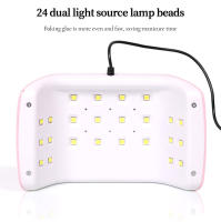 LULAA Linterna De Secado De Uñas Con 24 Diodos LED Lámpara De Fototerapia Profesional Para Manicura Con USB Equipo Integrado Tamaño 18.3*12.7*7.5cm Peso 0.135kg - details 2