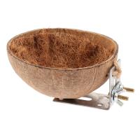 Casa De Nesting Para Pájaros De Cocodrilo Herramienta De Juguete De Ceniza De Coco Para Periquito Canario Pigeon Hamster Rat Gerbil Mice - details 1