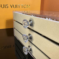 Caja De Joyas Grande Tres Capas De Flanela Almacenamiento Para Pendientes Collares Anillos Organizador De Joyería - details 2