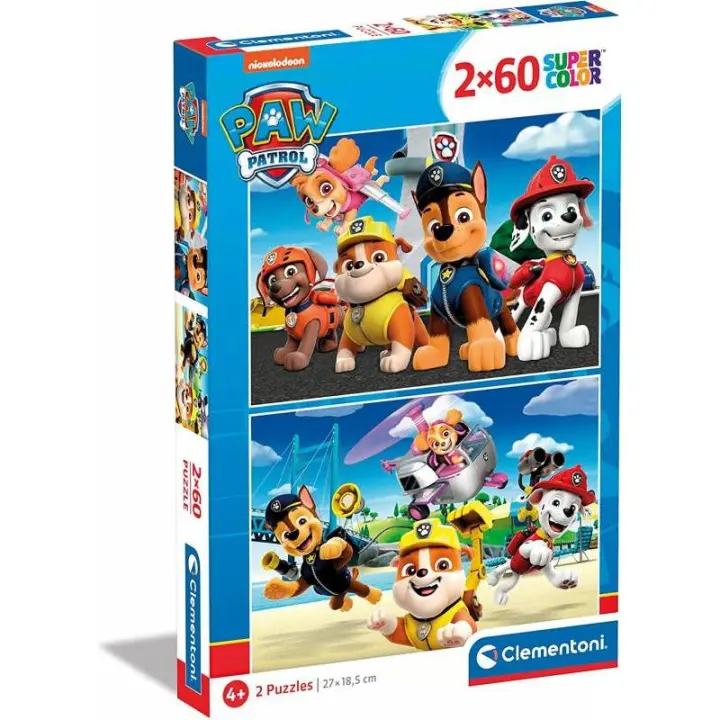 PAW PATROL PUZZLE 2 X 60 PIEZAS DE CLEMENTONI - 1