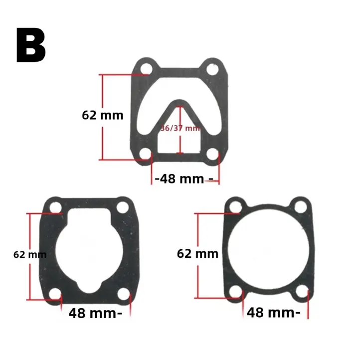Juego De 3 Piezas De Sellador De Base De Cilindro Para Compresor De Aire Placa De Válvula De Papel Grueso Partes De Bomba De Aceite Y Aire - 1