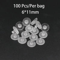 100pcs Tapones Para Pendientes De Silicona Redondos Bloqueados Cubículos Para Joyería DIY Suministros De Pendientes - details 4