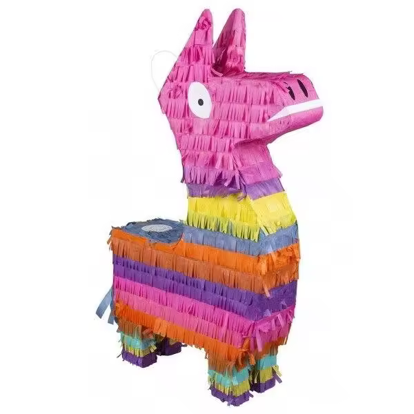 Piñata Llama 58x35 cm fiesta fornite - 1
