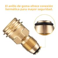 Adaptador De Latón Para Tanque De Propano LP Con Válvula De Servicio a Salida QCC Herramienta De Interruptor Sin Dispositivo Ignición - details 10