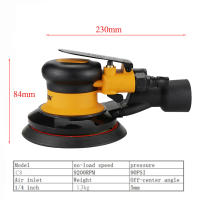 HIFESON Soplador Orbital Pneumático A8 125mm/150mm Máquina De Pulido Y Grindaje Con Vacío Herramientas Pneumáticas De Tamaño 114*125MM - details 14