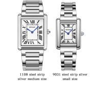 Reloj De Cuarzo SANDA Con Numeros Romanos En Cuero Acero Inoxidable Resistente Al Agua Para Hombres Y Mujeres Estilo Casual - details 13