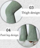 Leotardas De Yoga Para Mujer Con Cintura Alta Flares Secado Rápido Pantalones Deportivos De Pierna Ancha Para Ejercicio Pilates Gimnasio - details 3