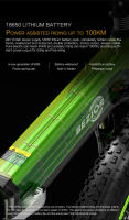 Bezior X1500 NIEVE BICICLETA ELÉCTRICA FAT BIKE 26*4,0 1500W 48V12.8AH PLEGABLE EBIKE FRENO DE FRENO HIDRÁULICO - details 3